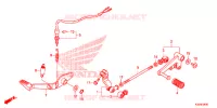 PEDALE pour Honda CBR 300 ABS MATT BLACK de 2015