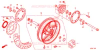 ROUE ARRIERE pour Honda CBR 300 RED de 2015