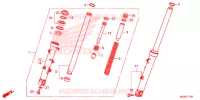 FOURCHE pour Honda CBR 500 R ABS de 2013
