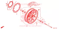 ROUE AVANT pour Honda CBR 500 R ABS RED de 2013