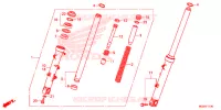 FOURCHE pour Honda CBR 500 R ABS de 2015