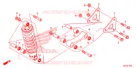 AMORTISSEUR ARRIERE pour Honda CBR 500 R de 2013