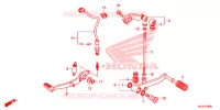 PEDALE pour Honda CBR 500 R de 2013
