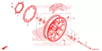 ROUE AVANT pour Honda CBR 500 R de 2016