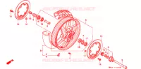 ROUE AVANT pour Honda CBR 600 F HURRICANE de 1989