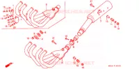 SILENCIEUX D'ECHAPPEMENT pour Honda CBR 600 F HURRICANE de 1990
