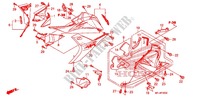 CARENAGES INFERIEUR (G.) (CBR600RR'09 '11/RA) pour Honda CBR 600 RR ABS BLACK de 2011