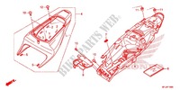 CARENAGES ARRIERE pour Honda CBR 600 R ABS BLACK de 2012