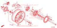 ROUE ARRIERE pour Honda CBR 600 RR ABS de 2014
