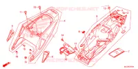 COUVERCLES LATERAUX pour Honda CBR 600 RR ABS BLACK de 2016