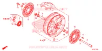 ROUE AVANT pour Honda CBR 600 RR ABS BLACK de 2016