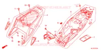 COUVERCLES LATERAUX pour Honda CBR 600 RR ABS BLACK de 2016