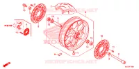 ROUE AVANT pour Honda CBR 600 RR ABS BLACK de 2016
