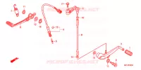 PEDALE pour Honda CBR 1000 RR ABS BLACK de 2010