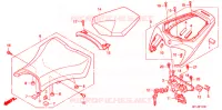 SELLE pour Honda CBR 1000 RR ABS BLACK de 2010