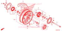 ROUE ARRIERE pour Honda CBR 400 R de 2014