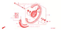 ROUE AVANT pour Honda BENLY CD 50 de 2006