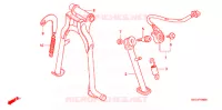 BEQUILLE pour Honda BENLY CD 50 SPECIAL de 2004