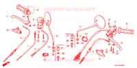 LEVIER DE GUIDON   CABLE   COMMODO pour Honda BENLY CD 50 SPECIAL de 2007