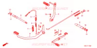 PEDALE   KICK pour Honda BENLY CD 50 SPECIAL de 2007