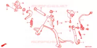 BEQUILLE pour Honda WAVE 110 I de 2010