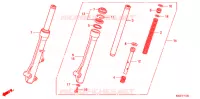 FOURCHE pour Honda WAVE 110 I de 2010