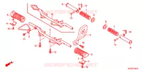 REPOSE PIED pour Honda CG 125 CARGO KICK de 2009