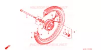 ROUE AVANT pour Honda CG 125 CARGO de 1998