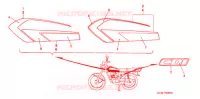 AUTOCOLLANTS pour Honda CG 125 CARGO de 2000
