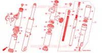 FOURCHE (2) pour Honda CG 125 CARGO de 2000