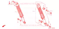 AMORTISSEUR ARRIERE pour Honda CG 150 TITAN PARTIDA ELÉTRICA, FREIO A DISCO DIANTEIRO de 2007