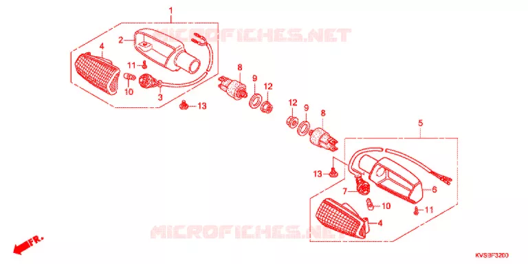 CLIGNOTANT Honda MOTO 150 CG 2011  CG150ESDB