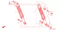 AMORTISSEUR ARRIERE pour Honda CG 150 CARGO JOB de 2008