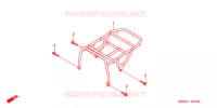 PORTE BAGAGE ARRIERE pour Honda CG 150 CARGO JOB de 2004
