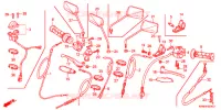 LEVIER DE GUIDON   CABLE   COMMODO pour Honda CG 150 CARGO JOB de 2005