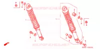 AMORTISSEUR ARRIERE pour Honda CG 150 TITAN KICK de 2004