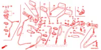 LEVIER DE GUIDON   CABLE   COMMODO pour Honda CG 150 TITAN KICK de 2006