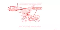 AUTOCOLLANTS pour Honda REBEL 250 de 2013