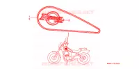 T (1) pour Honda REBEL 250 de 1996