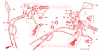 COMMODOS   POIGNEES pour Honda REBEL 250 de 1996