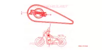T (1) pour Honda REBEL 250 de 1996