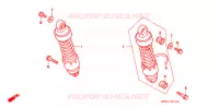 AMORTISSEUR ARRIERE pour Honda REBEL 250 de 1997