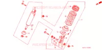AMORTISSEUR ARRIERE pour Honda CB 400 F CB1 de 1989