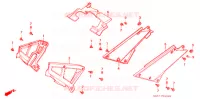 COUVERCLES LATERAUX pour Honda CB 400 F CB1 de 1989