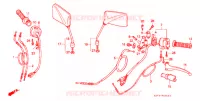 LEVIER DE GUIDON   CABLE   COMMODO pour Honda CB 400 F CB1 de 1989