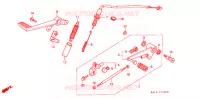 PEDALE pour Honda CB 400 F CB1 de 1989