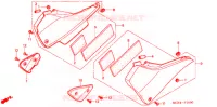 COUVERCLES LATERAUX pour Honda CB 900 F 919 BLACK de 2005