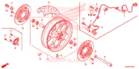 ROUE AVANT pour Honda CBR 1000 RR ABS RED de 2012