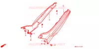 COUVERCLES LATERAUX pour Honda CBR 600 F de 1987