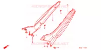 COUVERCLES LATERAUX pour Honda CBR 600 F HURRICANE de 1987